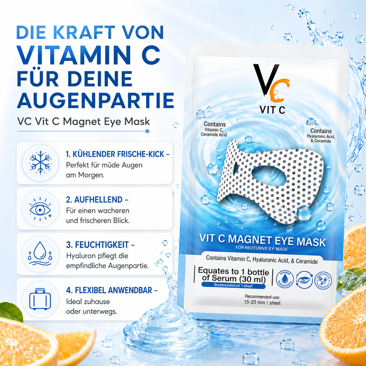 VC Vit C Magnet Eye Mask – Augen-Pads mit Vitamin C