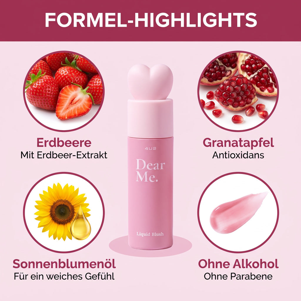 4U2 Dear Me Liquid Blush 3.7 g 05 Stay Strong | Formula highlights