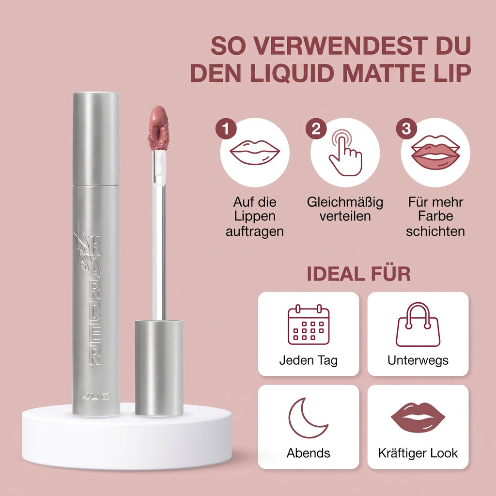 4U2 EST.Harder Liquid Matte Lip 2 g 06 Caramel Boy | How to use