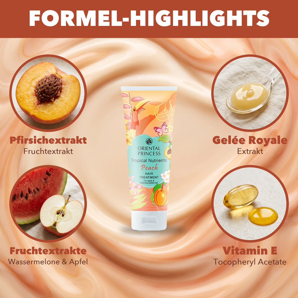 Oriental Princess Tropical Nutrients Peach Hair Treatment 200 g | Formula highlights