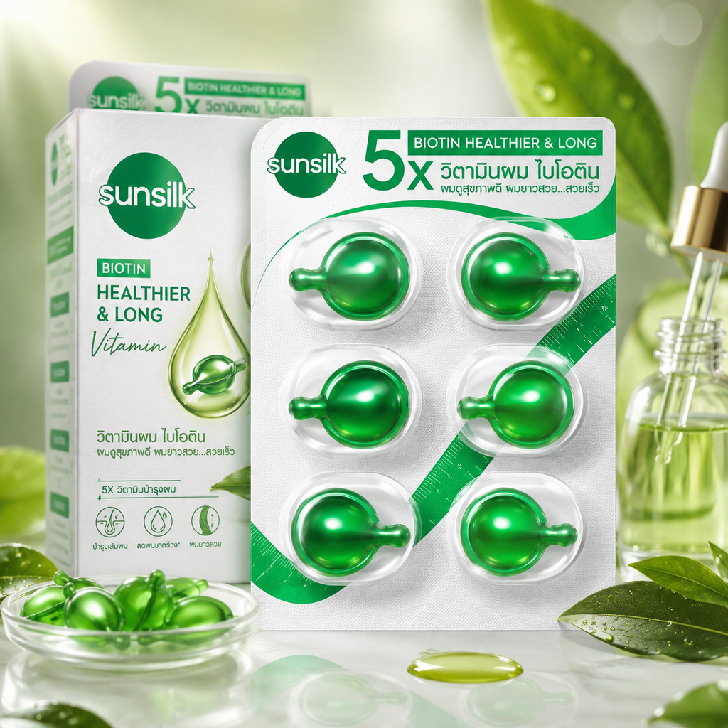 Sunsilk Biotin Healthier & Long Hair Vitamin – Kapseln (6 St.)