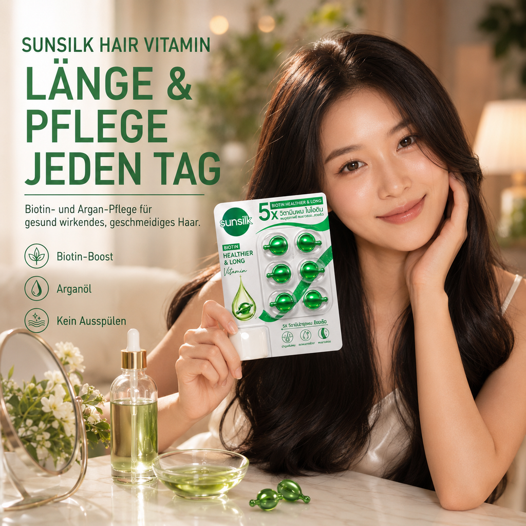 Sunsilk Biotin Healthier & Long Hair Vitamin – Kapseln (6 St.)