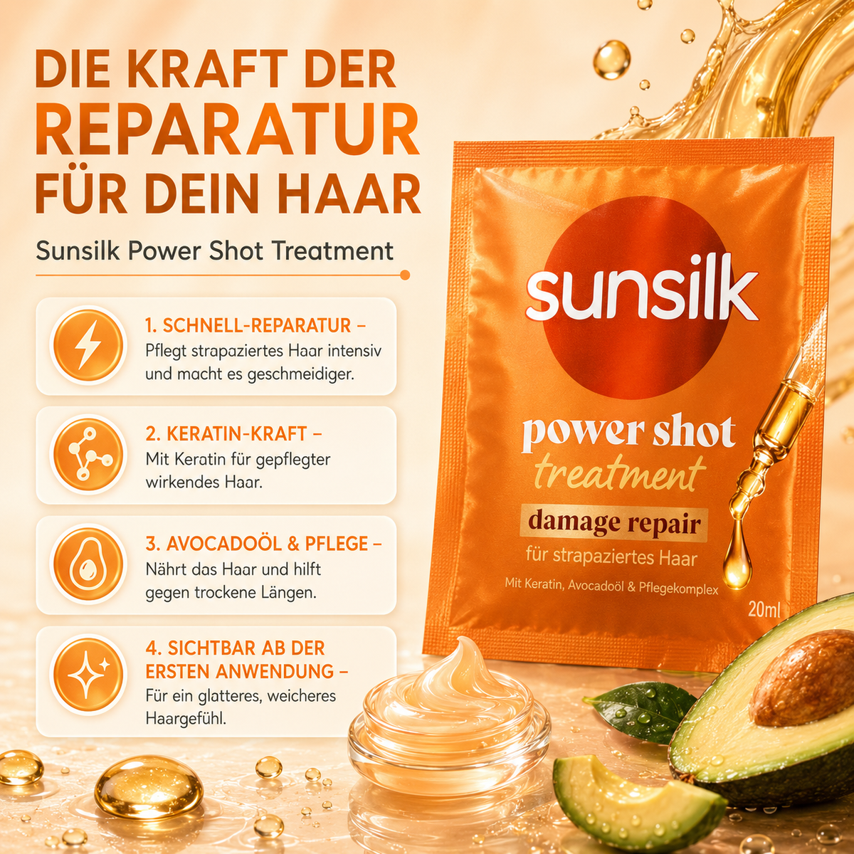 Sunsilk Power Shot Treatment – Damage Repair Kur
