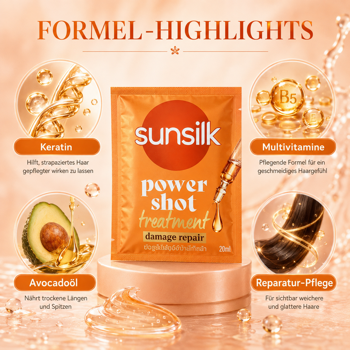 Sunsilk Power Shot Treatment – Damage Repair Kur