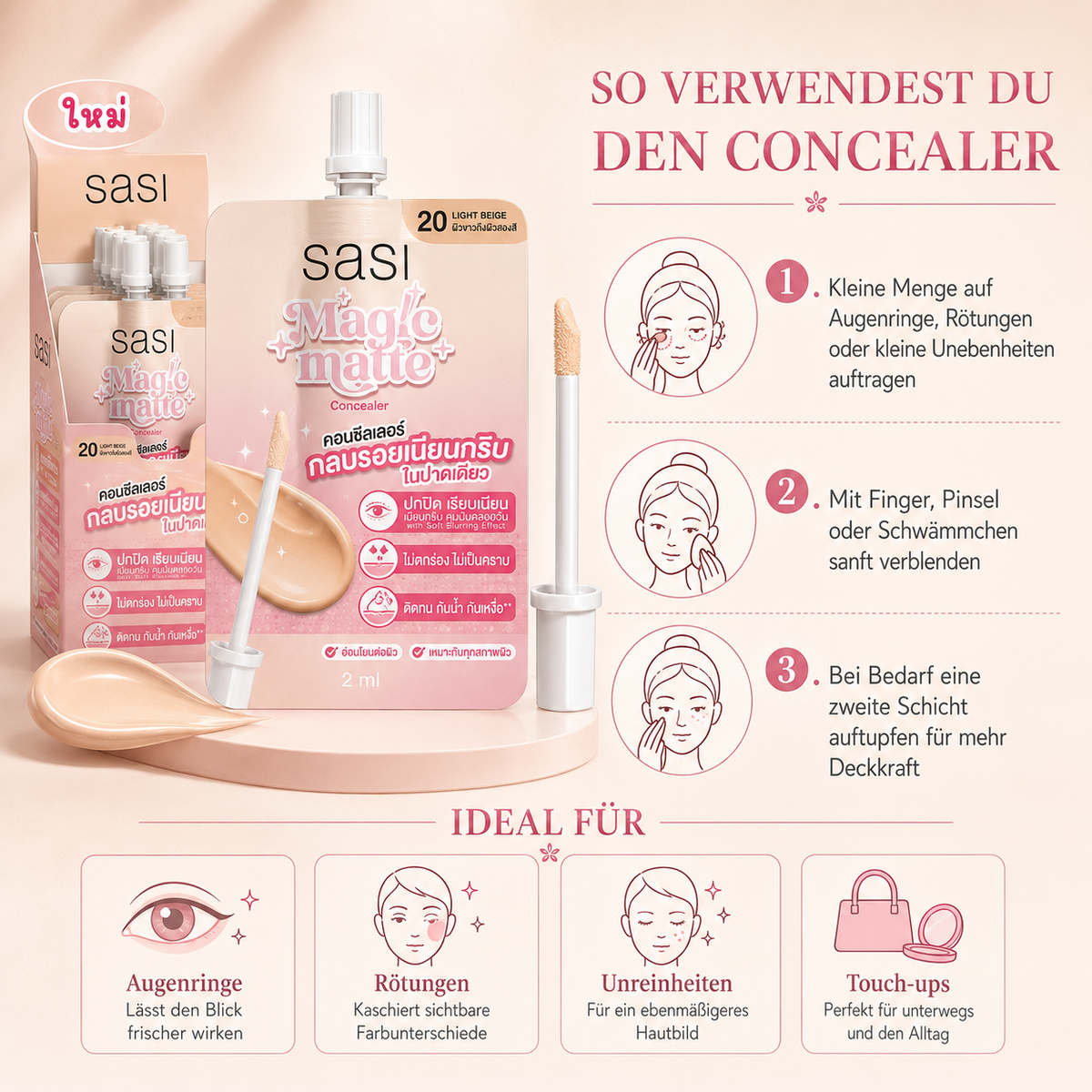 Sasi Magic Matte Concealer