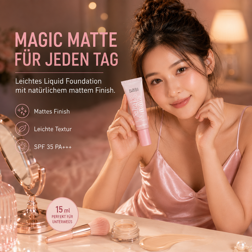 Sasi Magic Matte Liquid Foundation 15 ml
