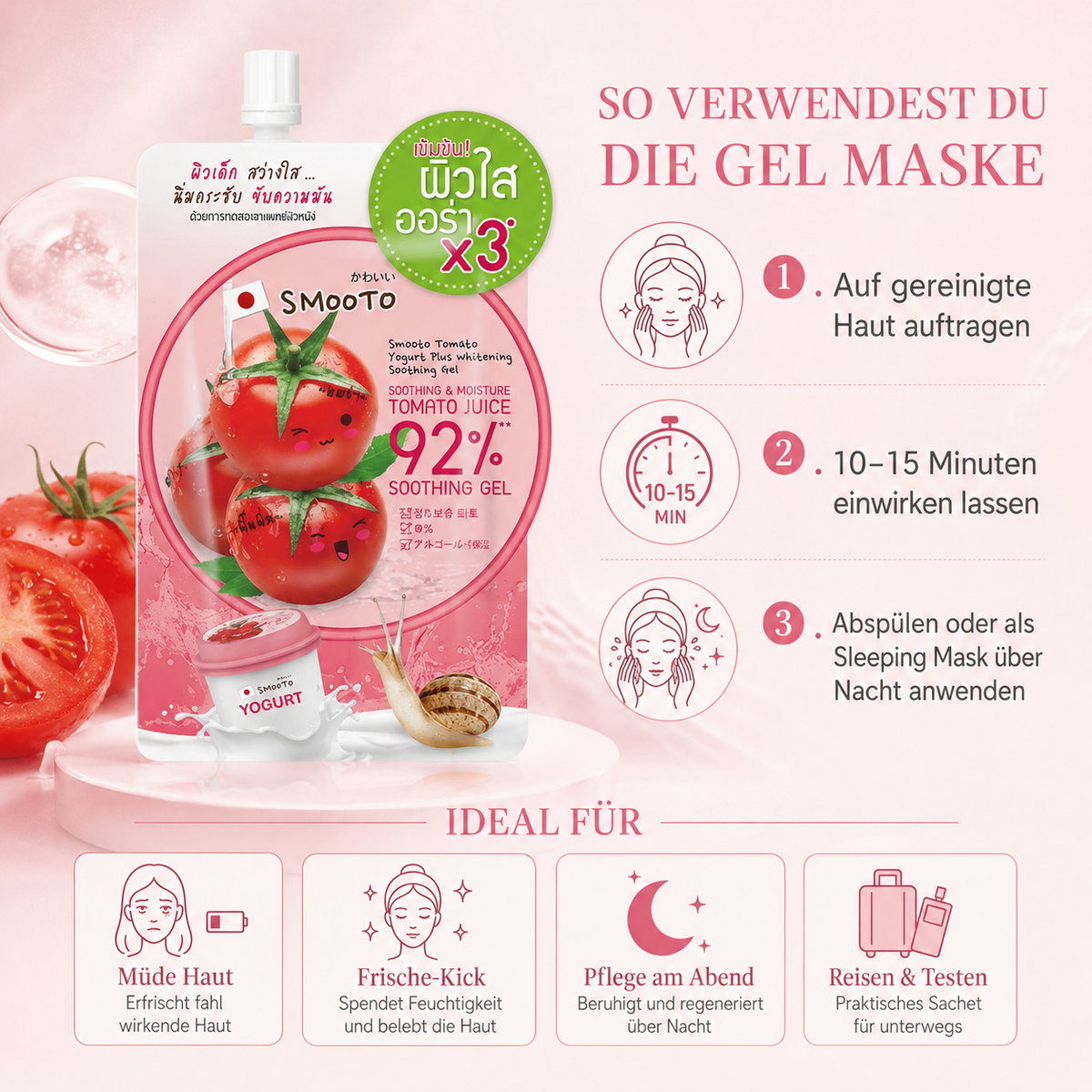 Smooto Tomato Gel Mask