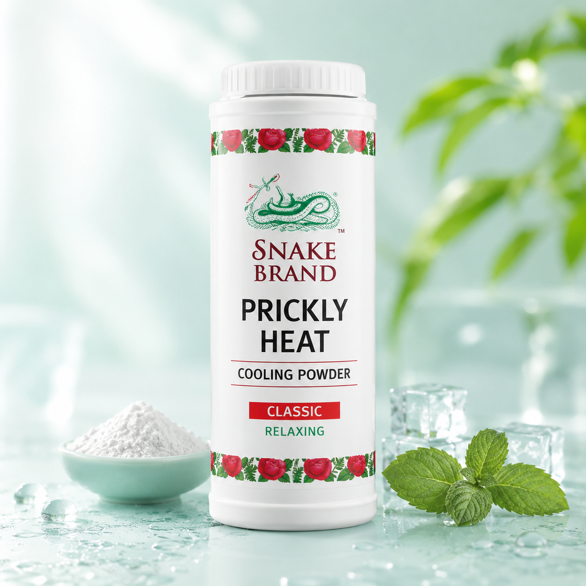 Snake Brand Prickly Heat Cooling Powder – Original Thai Kühlpuder