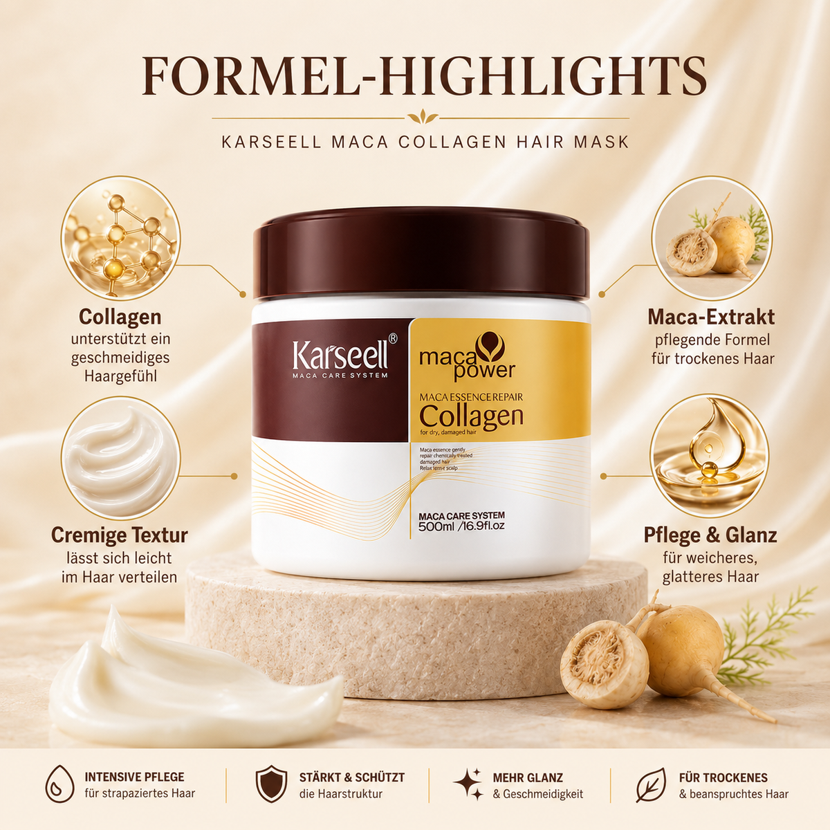 Karseell Maca Collagen Hair Mask 500 ml