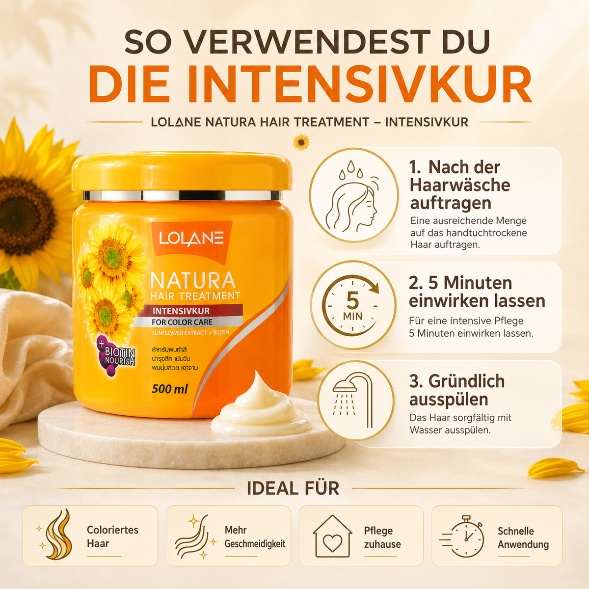 Lolane Natura Hair Treatment – Intensivkur