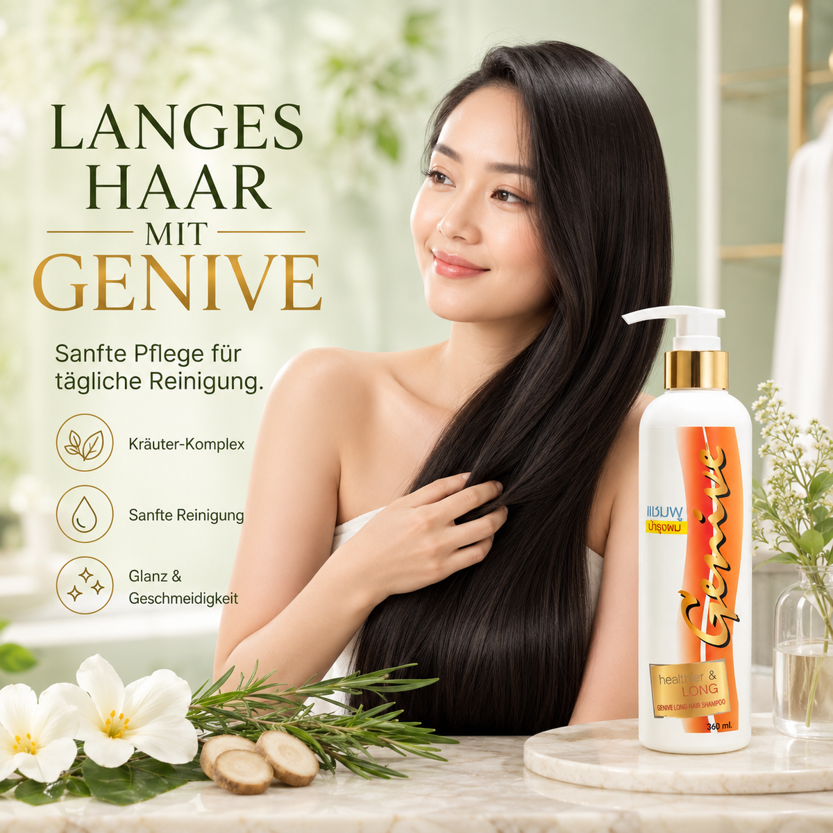 Genive Long Hair Shampoo – Fast Growth