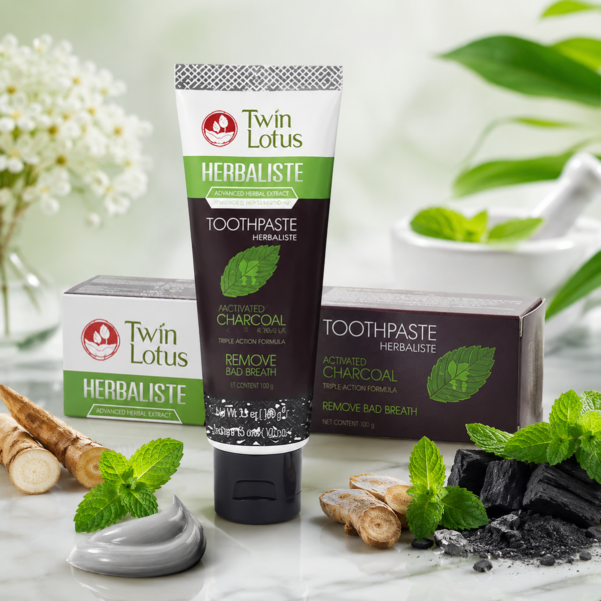 Twin Lotus Original Herbal Toothpaste – Thai Kräuter-Zahnpasta