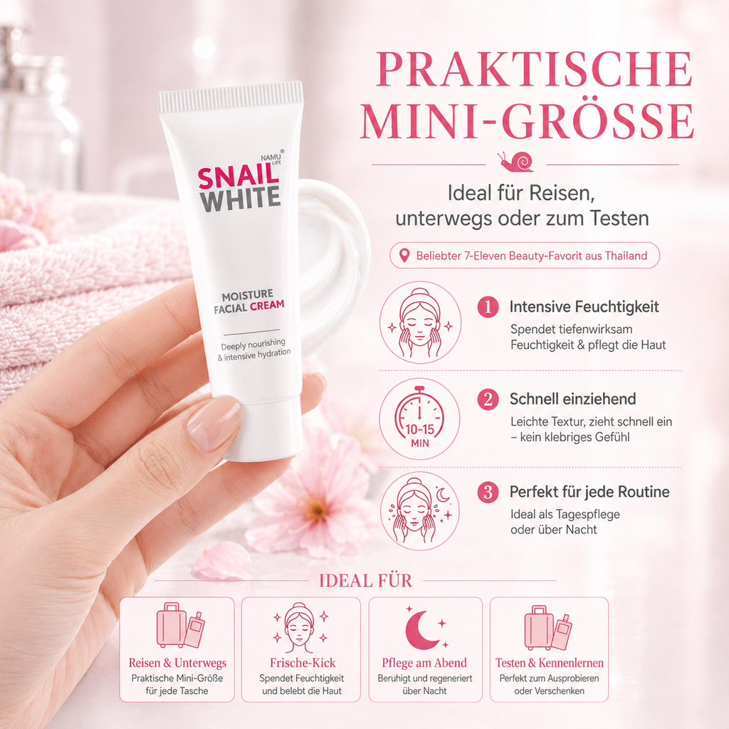 Snail White Cream Mini – Thai Schneckencreme