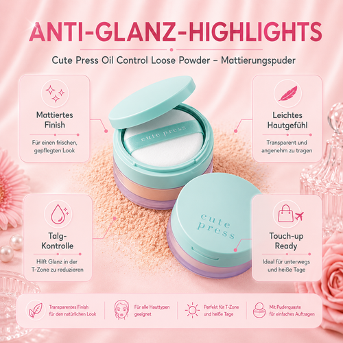 Cute Press Oil Control Loose Powder – Mattierungspuder