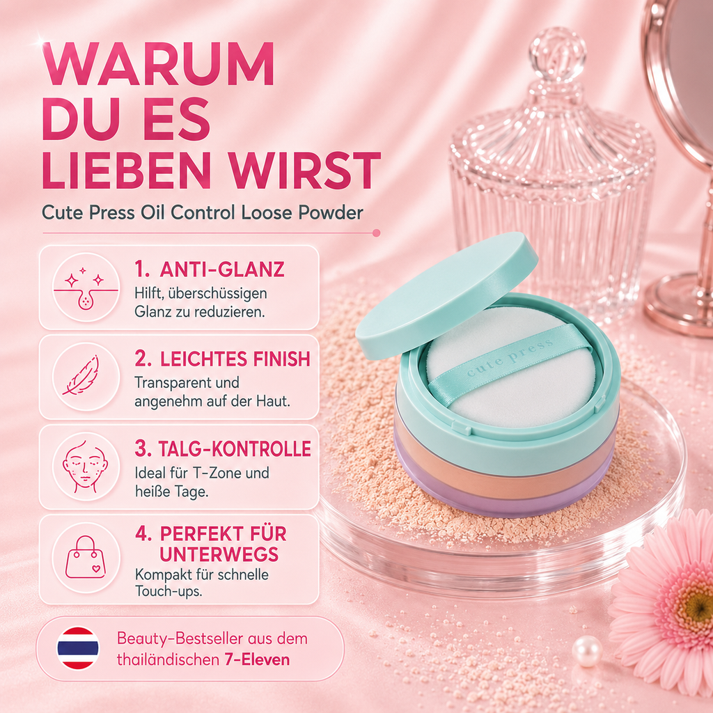 Cute Press Oil Control Loose Powder – Mattierungspuder