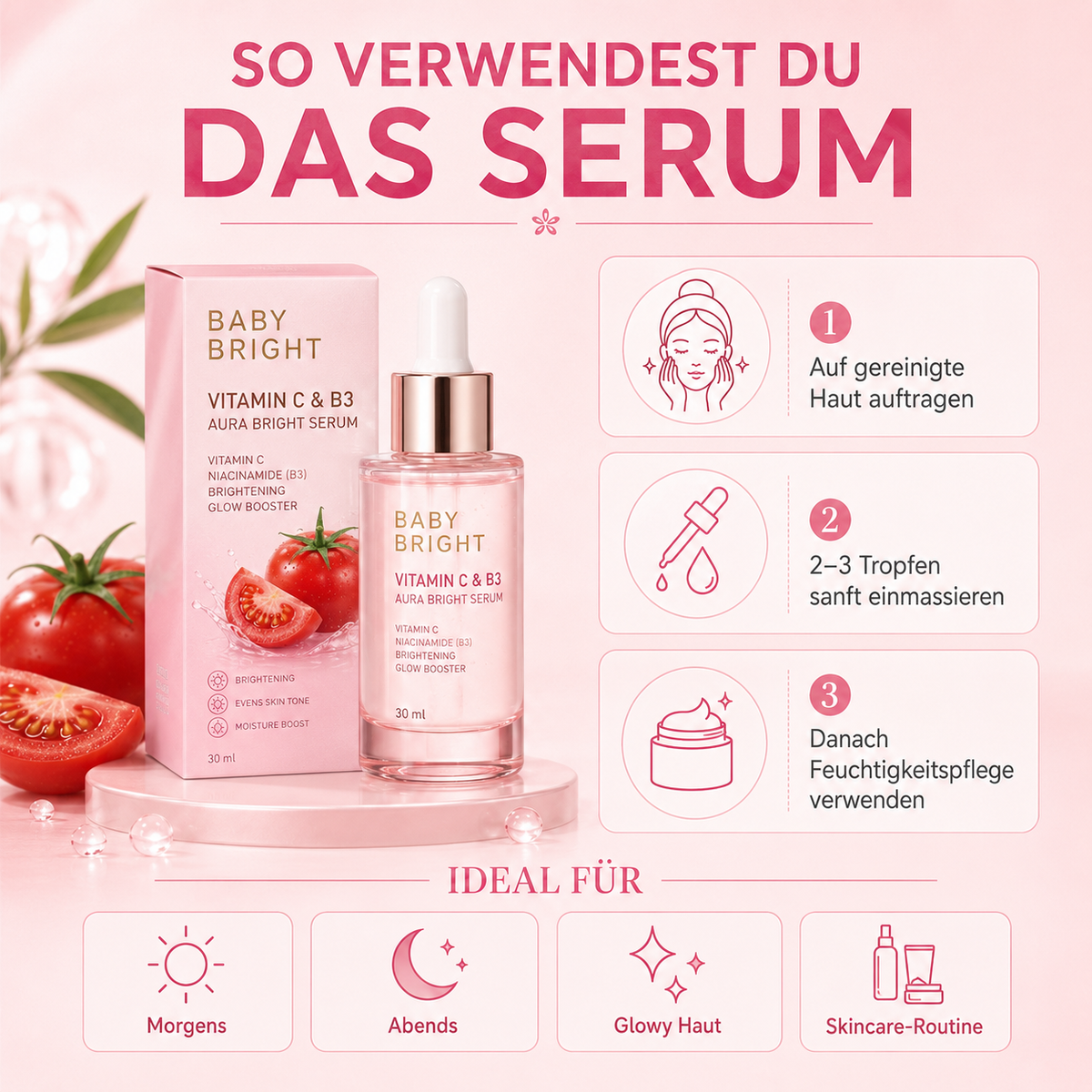 Baby Bright Vitamin C & B3 Aura Bright Serum