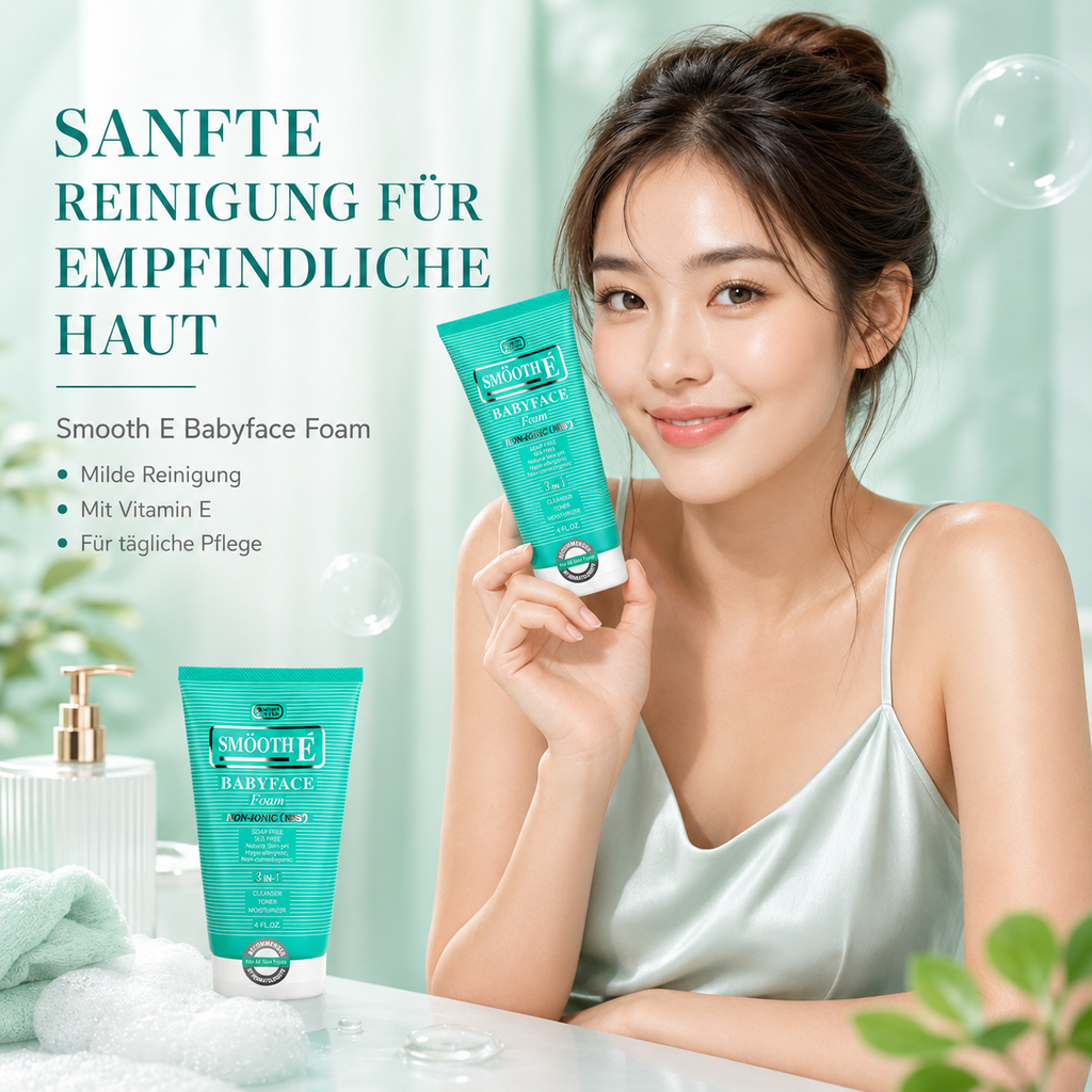 Smooth E Babyface Foam – Sanfter Reinigungsschaum