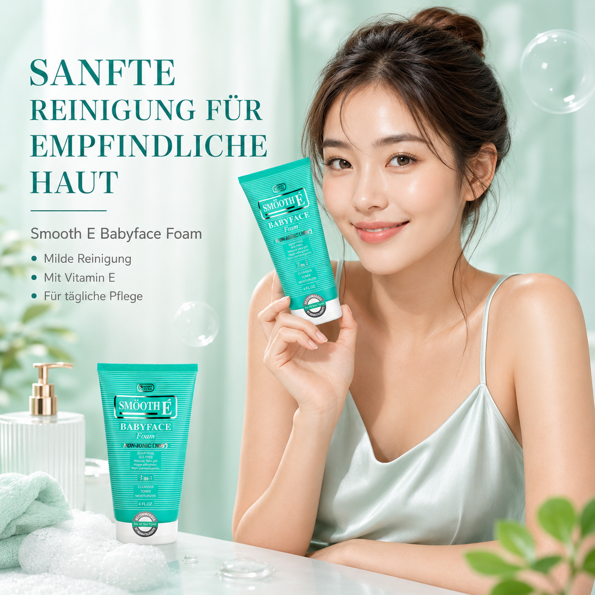 Smooth E Babyface Foam – Sanfter Reinigungsschaum