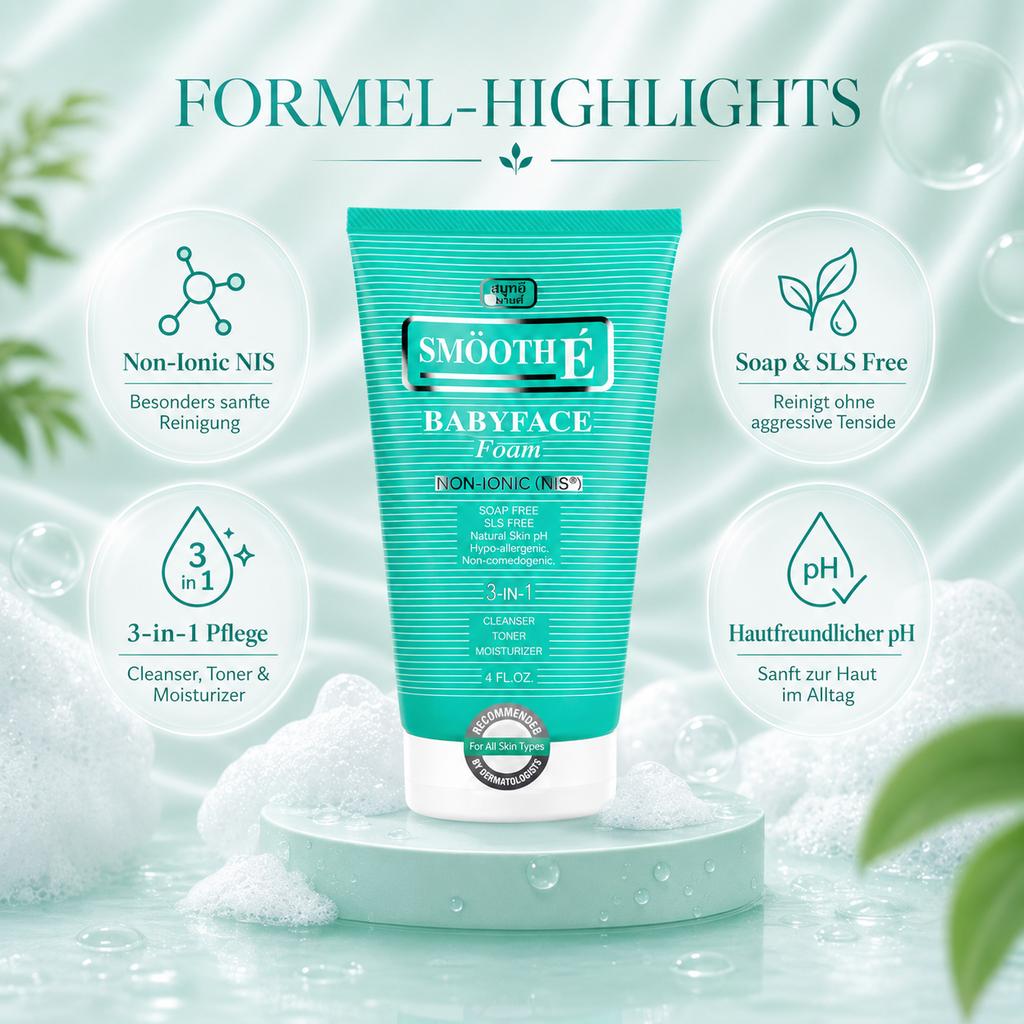 Smooth E Babyface Foam – Sanfter Reinigungsschaum