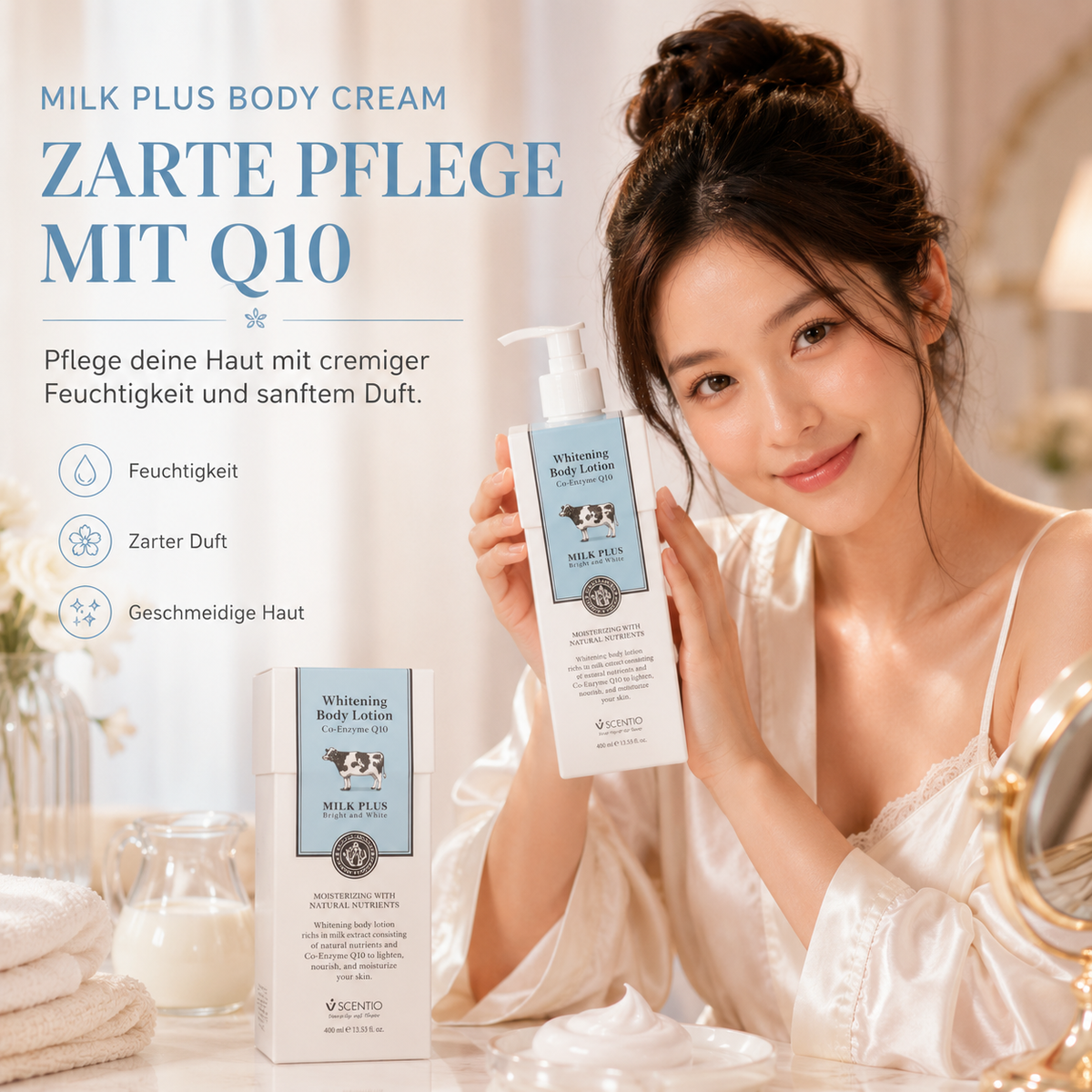 Beauty Buffet Scentio Milk Plus Q10 Body Cream
