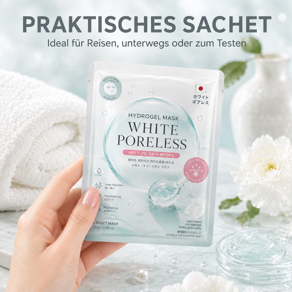 Hydrogel Mask White Poreless – Melt-to-Skin Maske