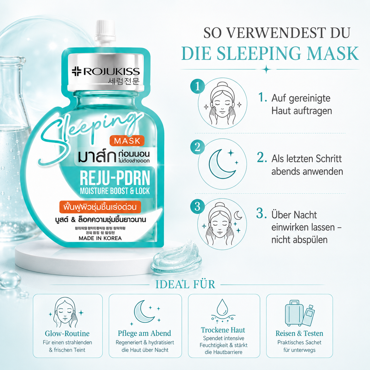Rojukiss Sleeping Mask Reju-PDRN – Glow Over Night