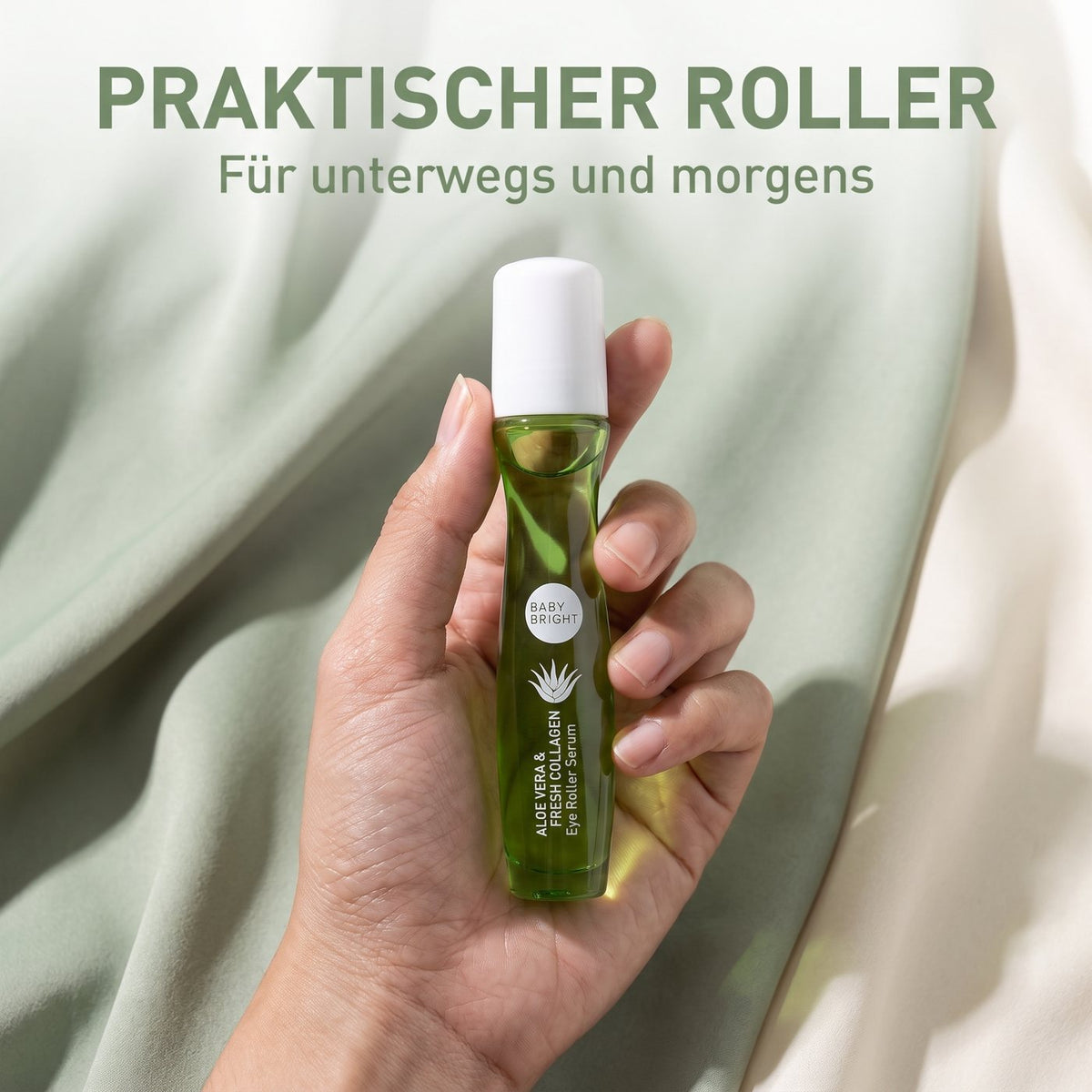 Baby Bright Aloe Vera & Collagen Eye Roller (15 ml) – Handy on the go