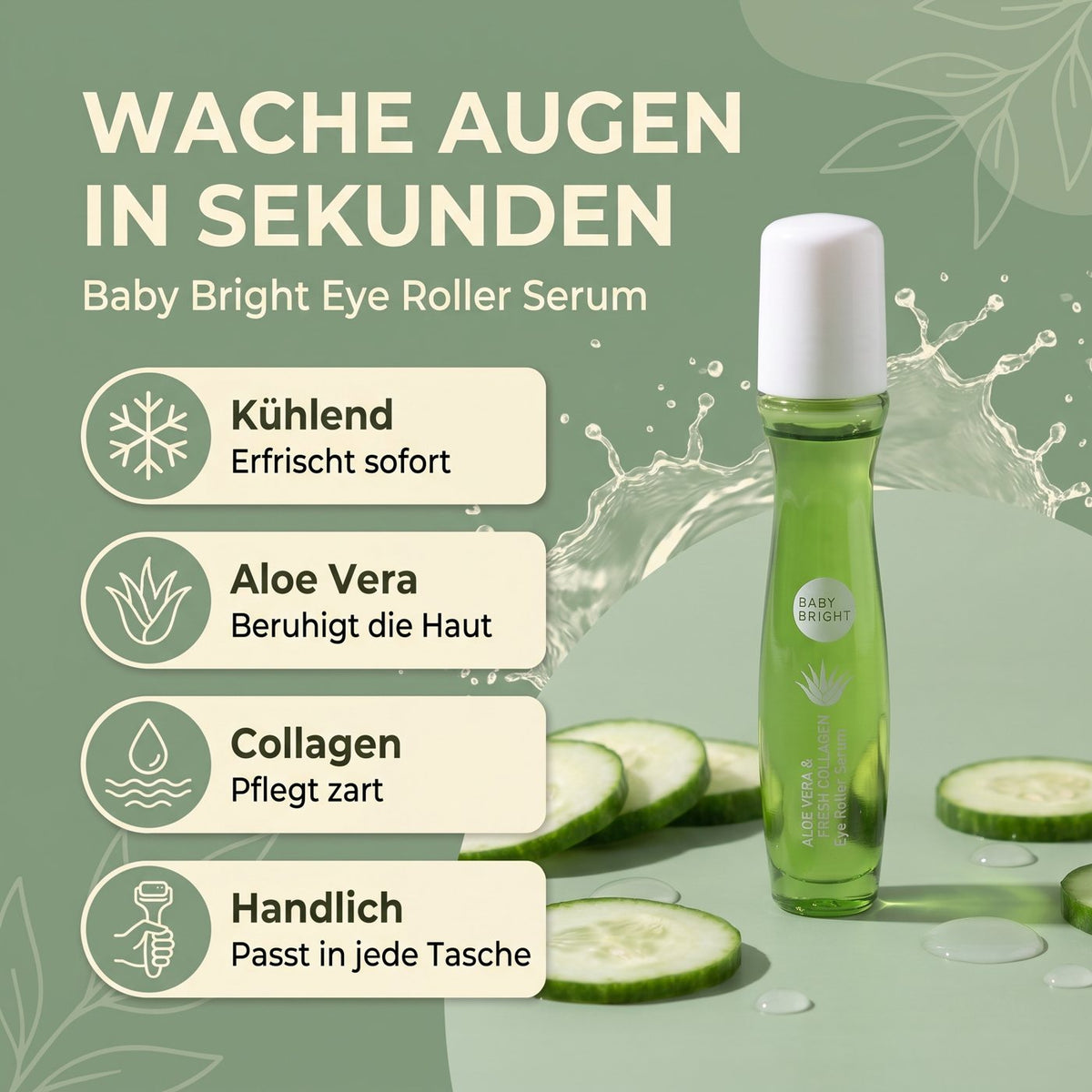 Baby Bright Aloe Vera & Collagen Eye Roller (15 ml) – Benefits