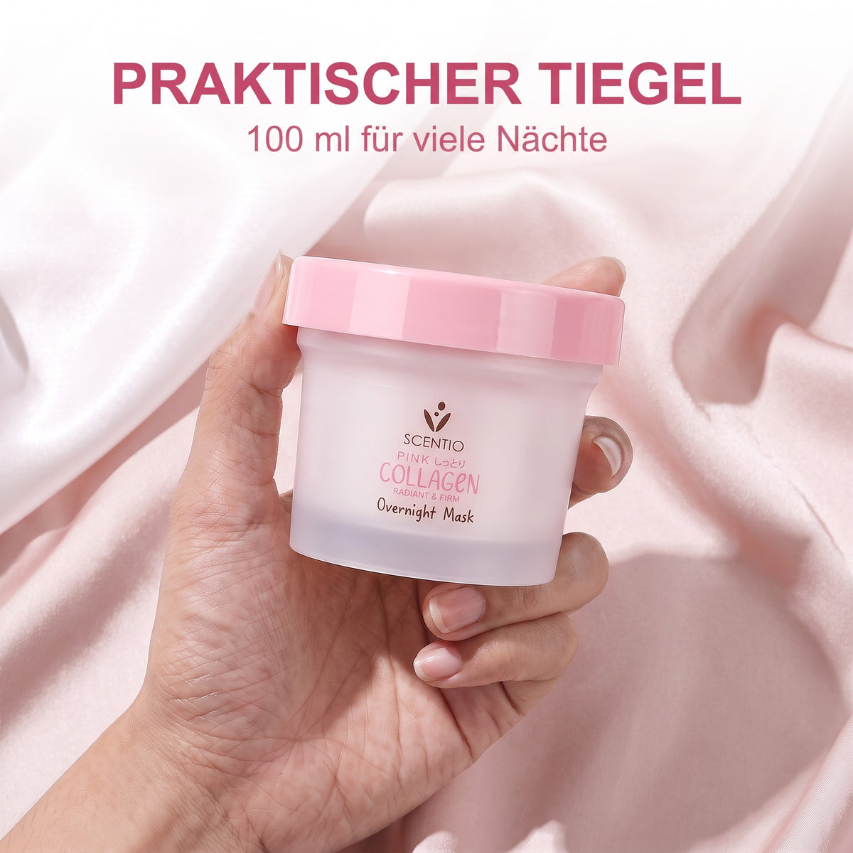 Beauty Buffet Scentio Pink Collagen Overnight Mask 100 ml | Handy jar
