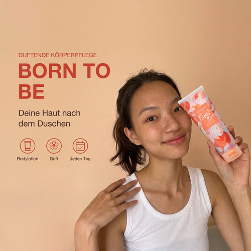 Cute Press Born To Be Body Lotion 250 g | Model with product