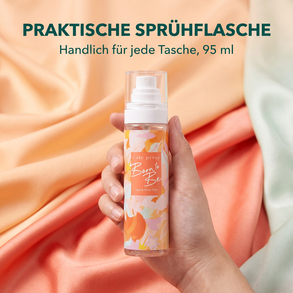 Cute Press Born To Be Hair & Body Mist 95 ml | Practical spray bottle