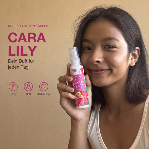 Cute Press Cara Lily Cologne Spray 60 ml | Model mit Produkt