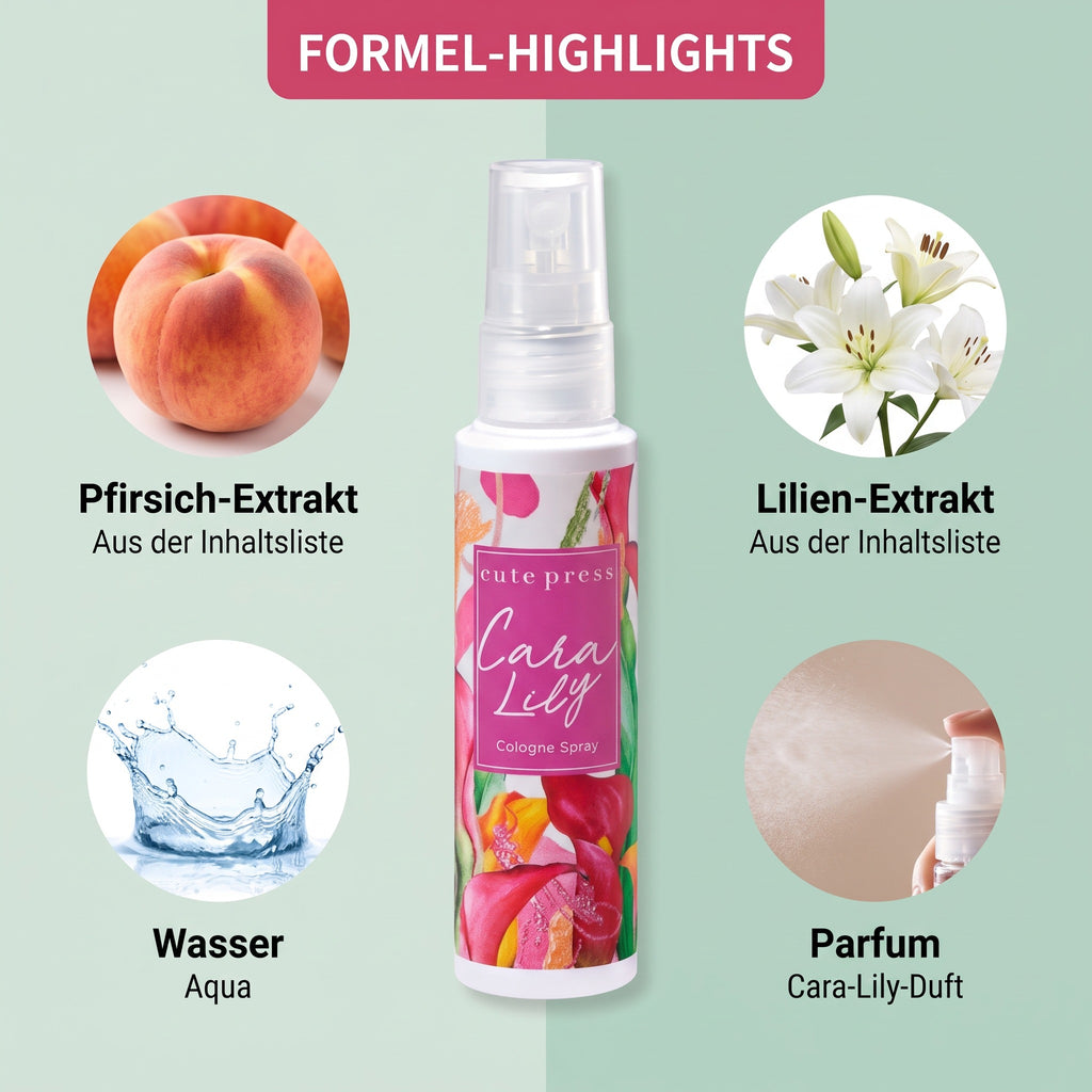 Cute Press Cara Lily Cologne Spray 60 ml | Formula highlights