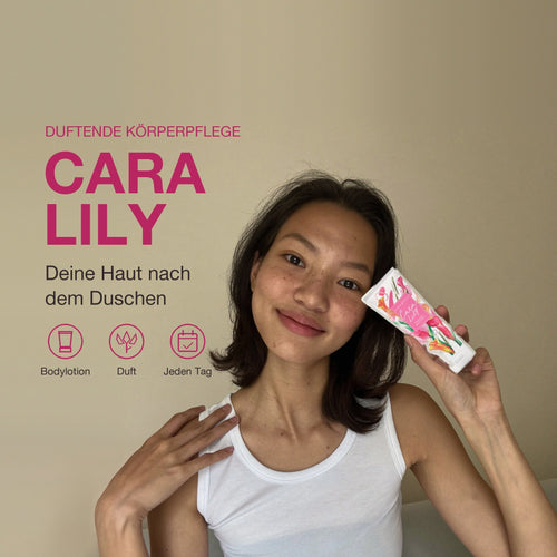 Cute Press Cara Lily Perfumed Body Lotion 250 g | Model mit Produkt