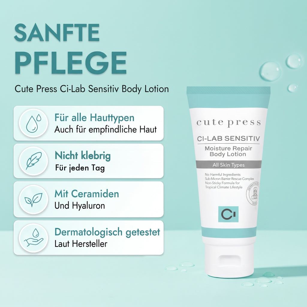 Cute Press Ci-Lab Sensitiv Moisture Repair Body Lotion 75 ml | Benefits