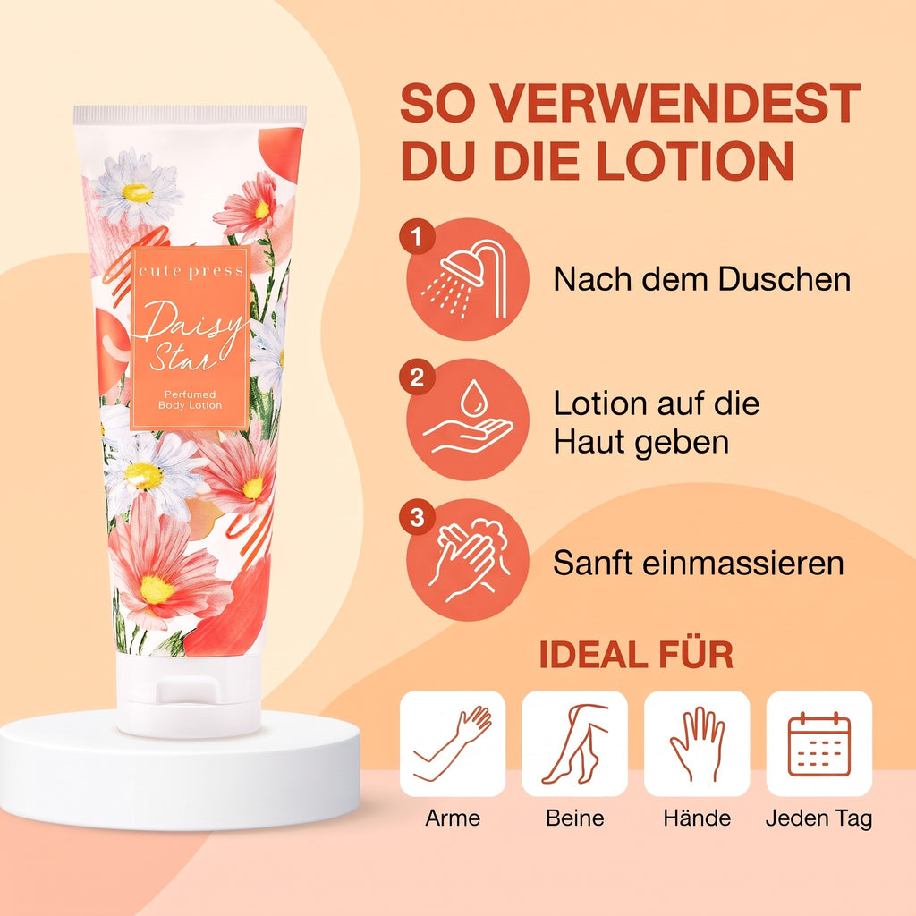 Cute Press Daisy Star Perfumed Body Lotion 250 g | How to use
