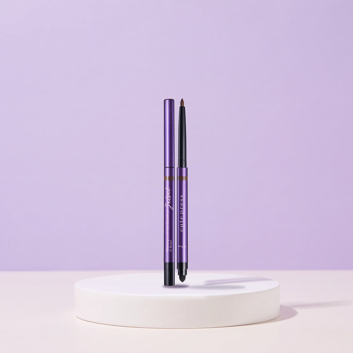 Cute Press Jet Set Waterproof Gel Eyeliner 0,25 g | 01 Brown | Product image