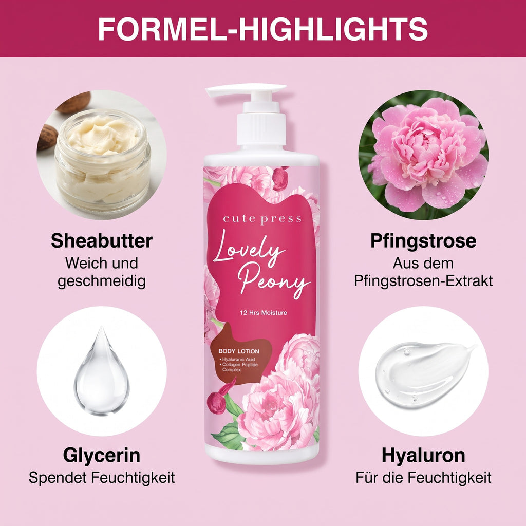 Cute Press Lovely Peony Body Lotion 490 ml | Formel-Highlights