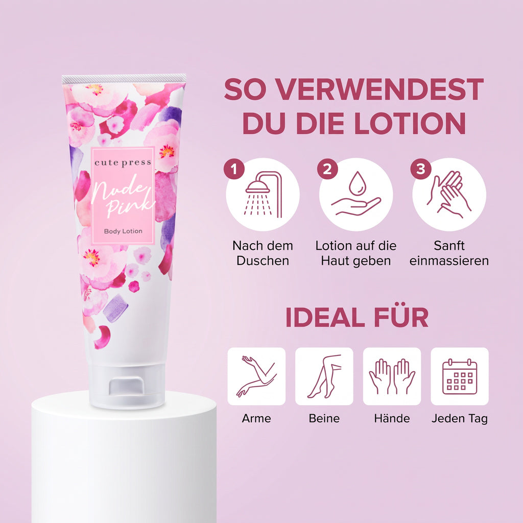 Cute Press Nude Pink Body Lotion 250 g | How to use