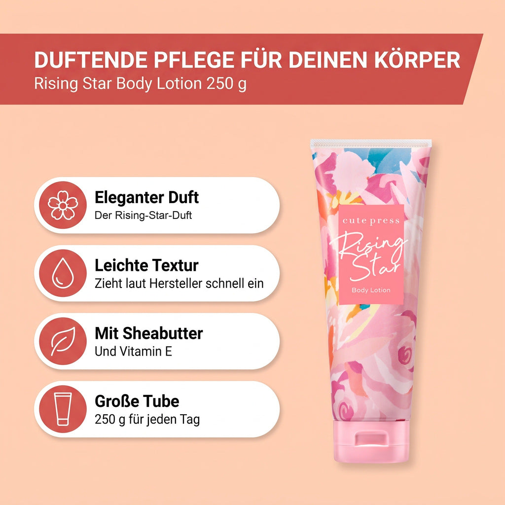 Cute Press Rising Star Body Lotion 250 g | Benefits