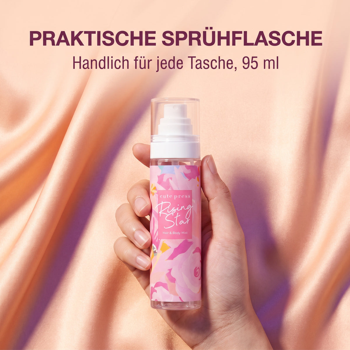 Cute Press Rising Star Hair & Body Mist 95 ml | Practical spray bottle