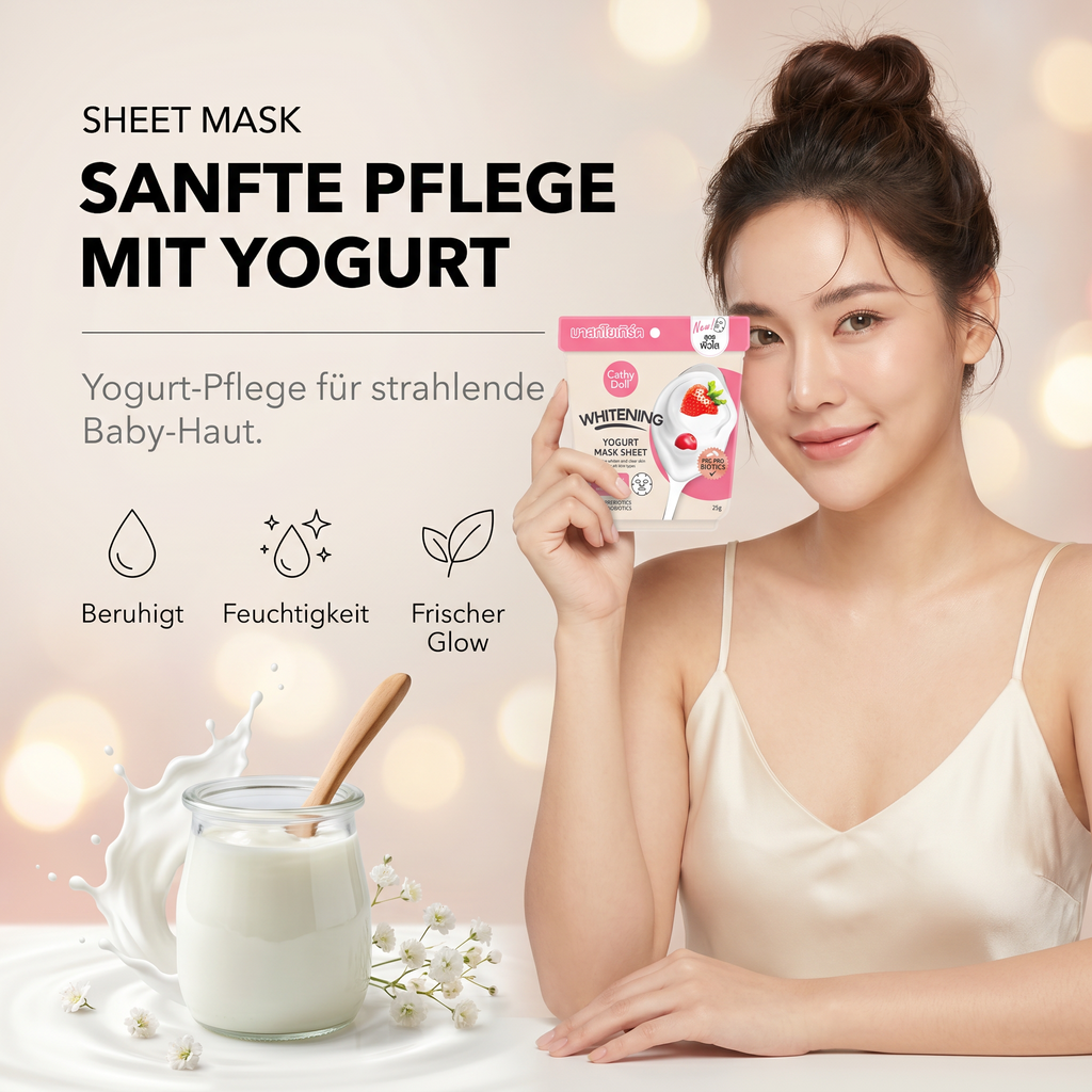 Cathy Doll Yogurt Sheet Mask – Sanfte Pflege mit Yogurt
