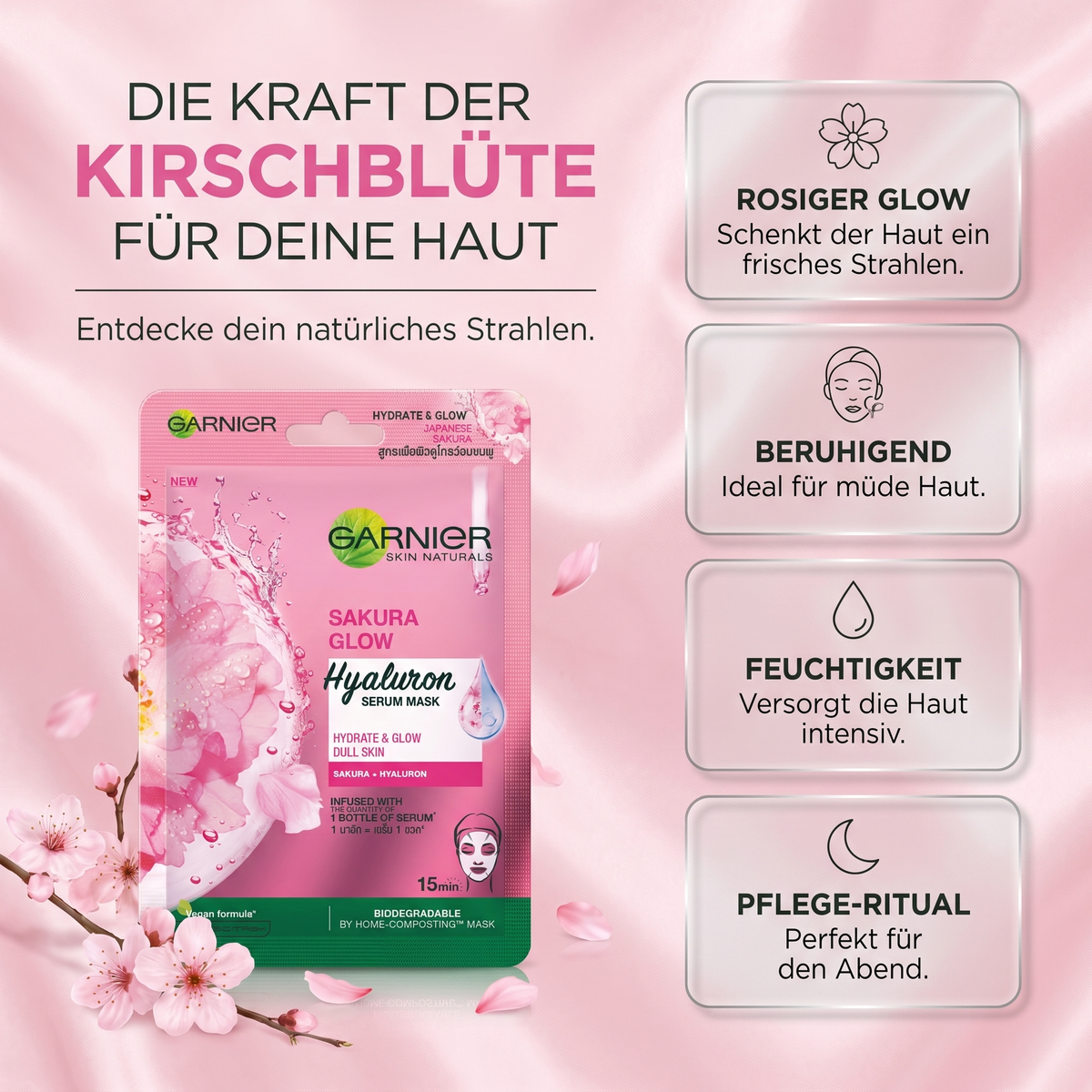 Die Kraft der Kirschblüte für deine Haut – Vorteile der Garnier Sakura Mask