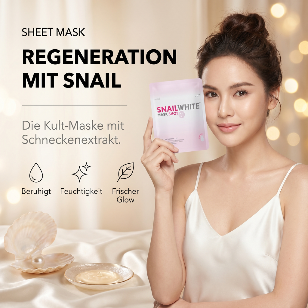 SnailWhite Mask Shot – Regeneration mit Schneckenextrakt