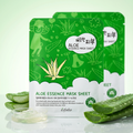 Esfolio Pure Skin Aloe Essence Mask Sheet – Produktbild mit Aloe-Blättern