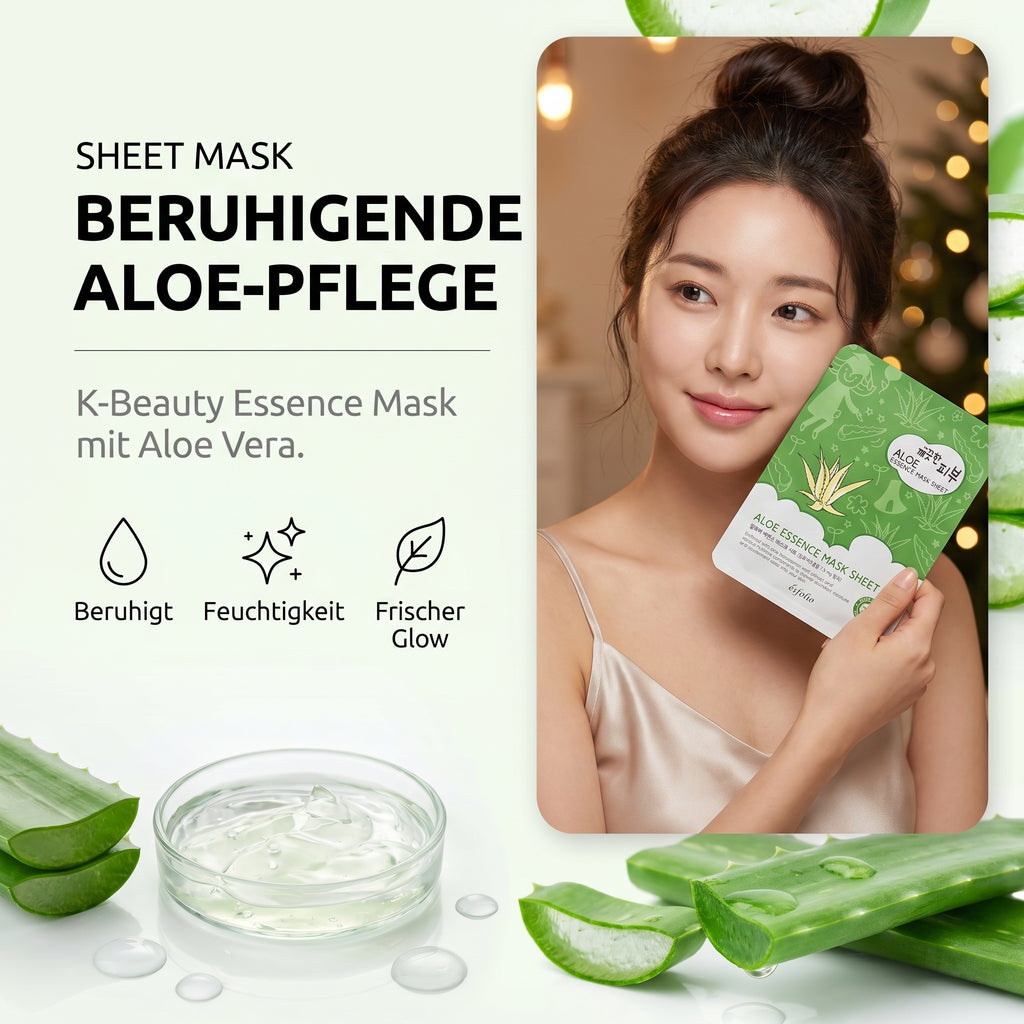 Esfolio Aloe Sheet Mask – Beruhigende Aloe-Pflege