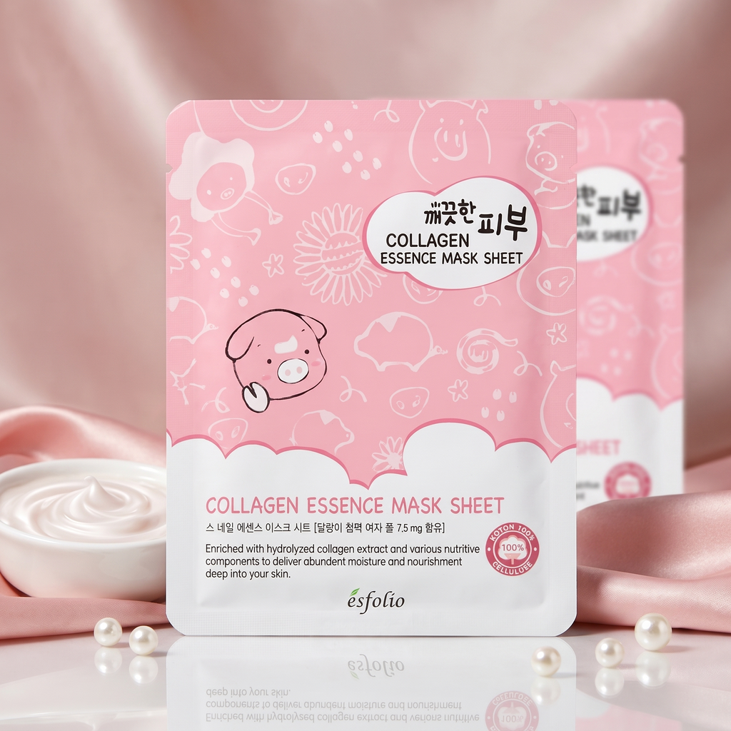 Esfolio Pure Skin Collagen Essence Mask Sheet – Produktfoto
