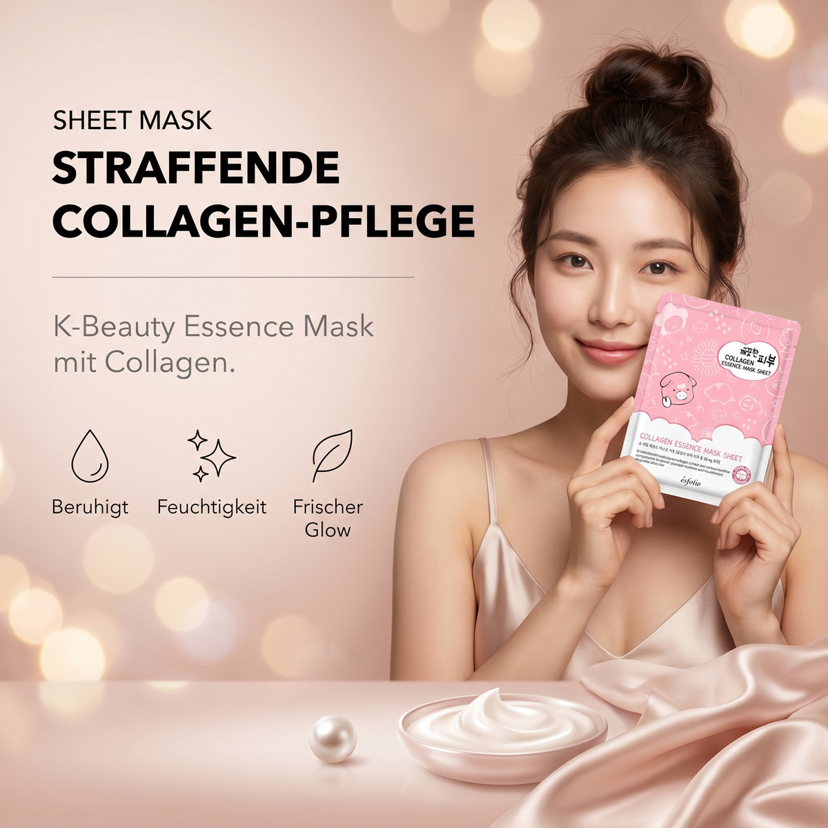 Straffende Collagen-Pflege – K-Beauty Essence Mask mit Collagen