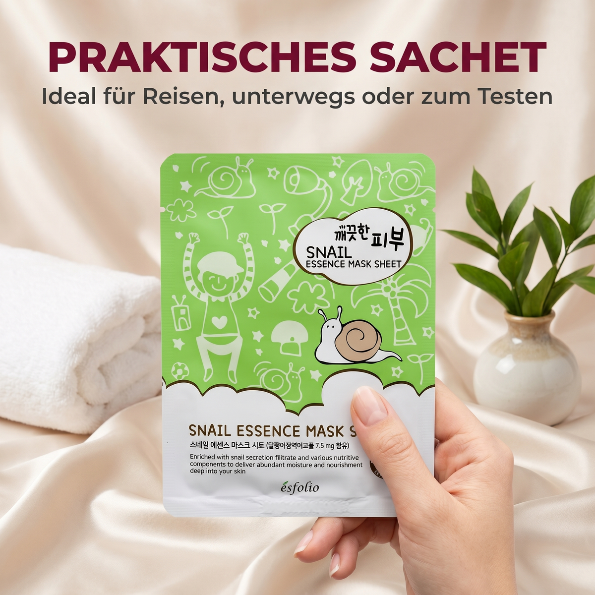 Praktisches Sachet – ideal für Reisen, unterwegs oder zum Testen