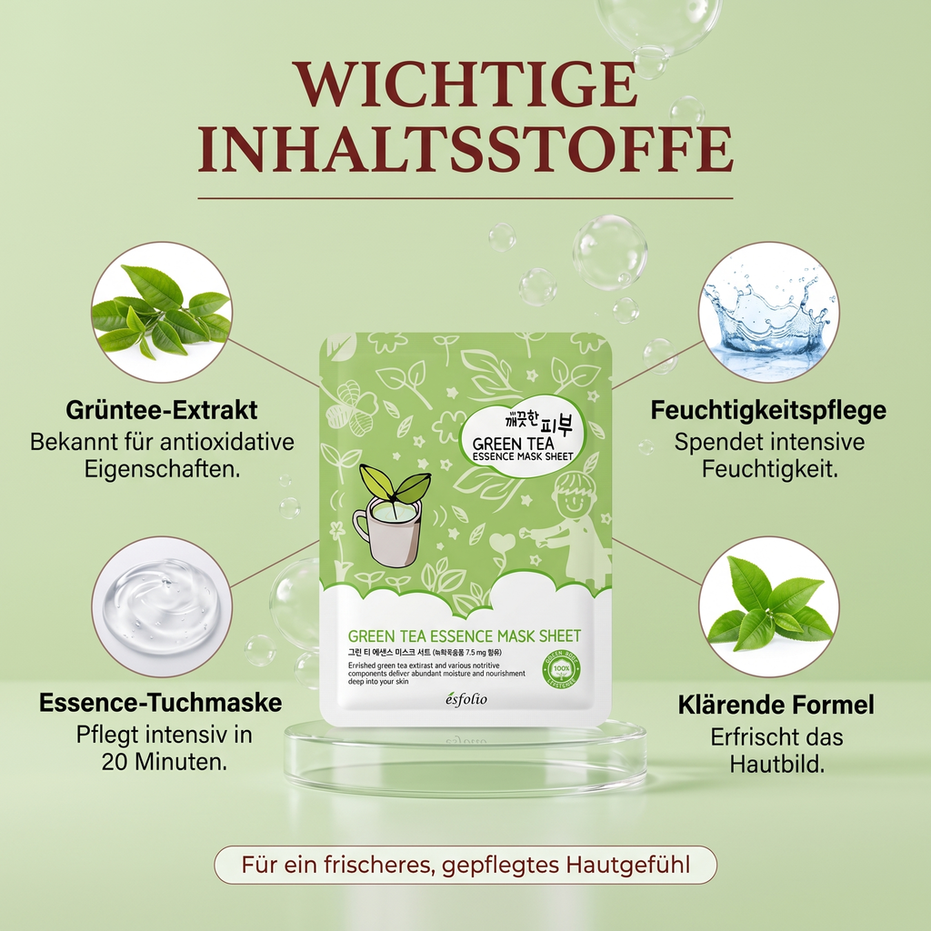 Wichtige Inhaltsstoffe – Grüntee-Extrakt